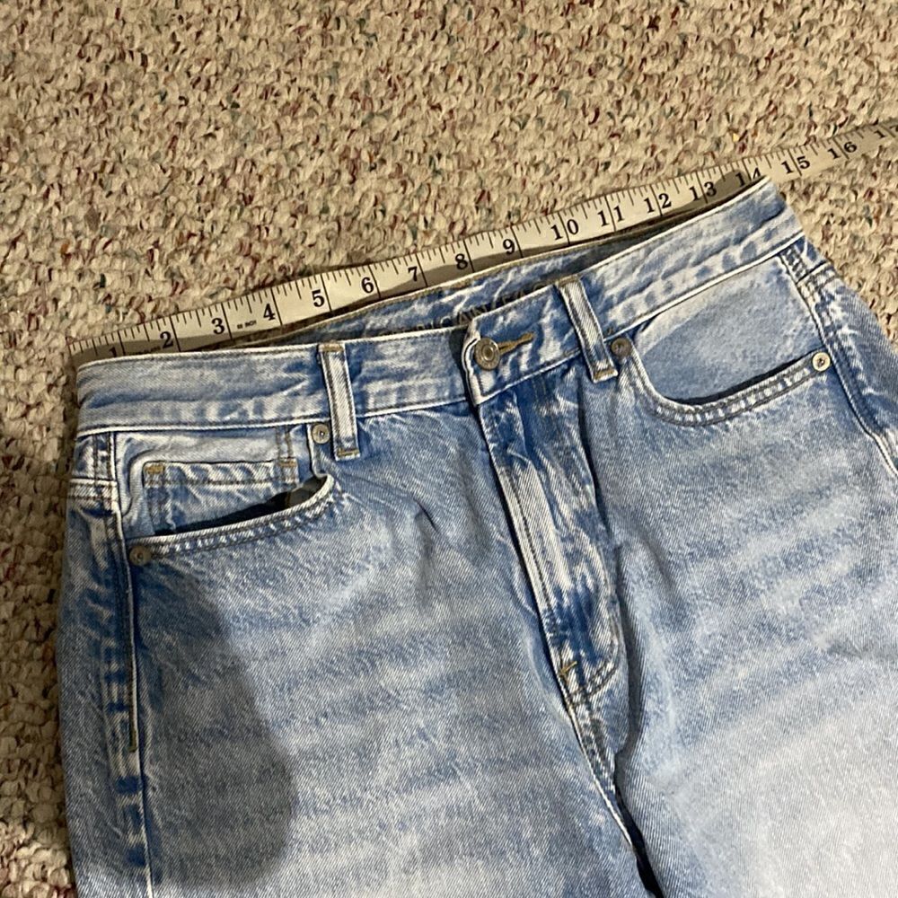 American Eagle Light Wash High Waist Distressed Stretch Jeans Womens Size 4‎ - Picture 5 of 7